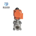 Sanitary electric ball valve Aluminum Clamp /welded/flannge  valve pneumatic  DN19-219 actuated ball valve